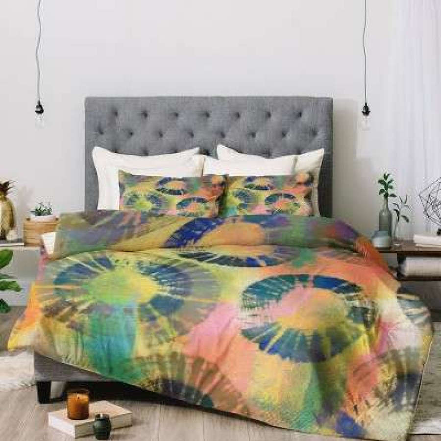 Duvet Cover Bedding Sets * | Best Pirce Natalie Baca Painterly Tie Dye Duvet Set Deny Designs Multicolored