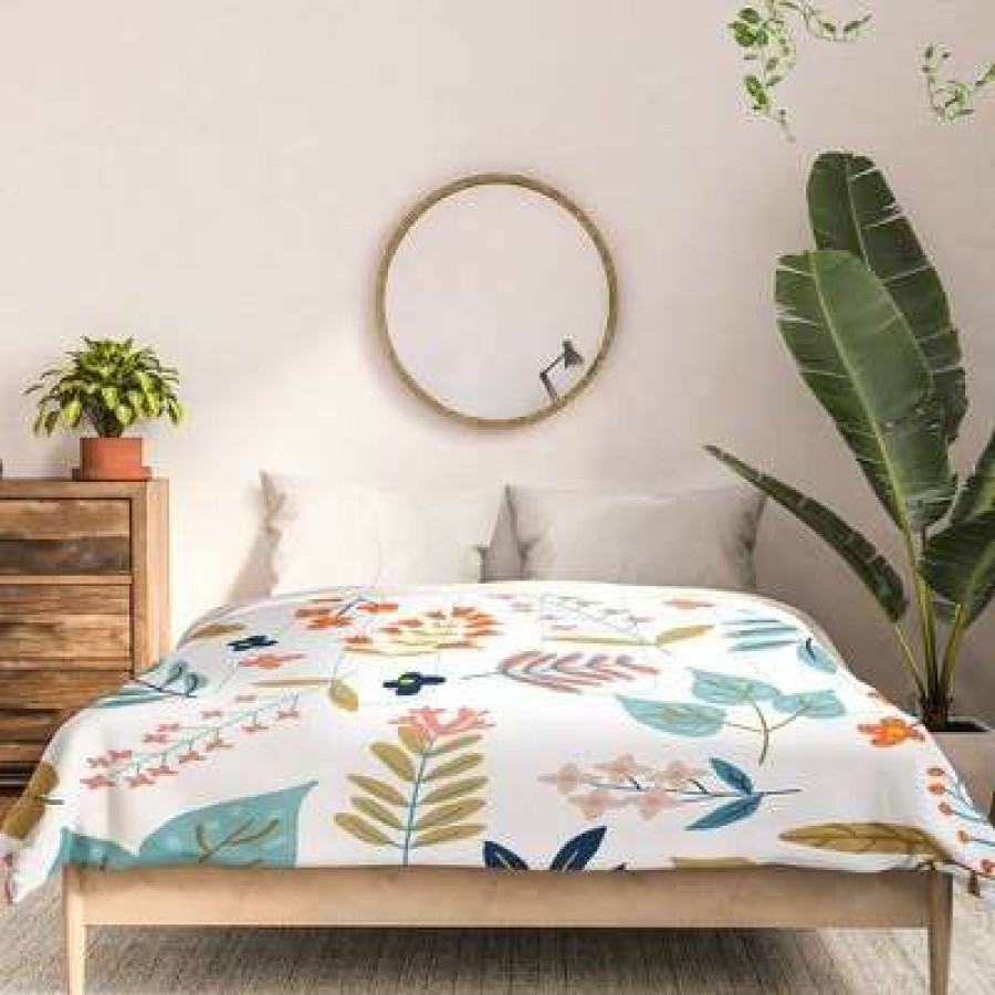 Comforter Bedding Sets * | New 83 Oranges Botanical Harmony 100% Cotton Comforter Set Deny Designs Multicolor