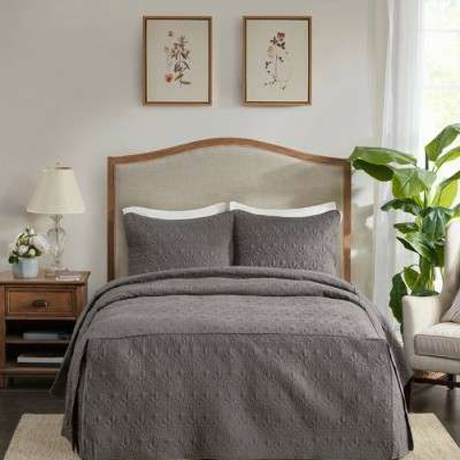 Bedspread Bedding Sets * | Budget Madison Park Vancouver 3 Piece Fitted Bedspread Set