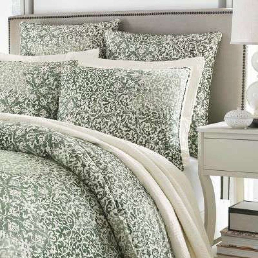 Duvet Cover Bedding Sets * | Best Sale Green Abingdon Duvet Cover Set Stone Cottage