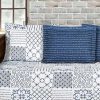 Quilt Bedding Sets * | Deals Lush Decor 6Pc Monique Daybed Set Blue Lush Decor