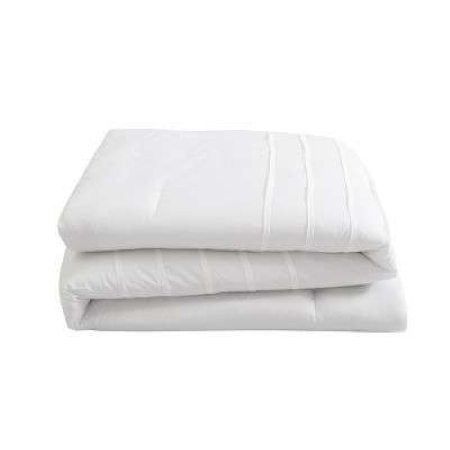 Comforter Bedding Sets * | Discount Cotton Lyocell Pleated Comforter Set Avery Homegrown White