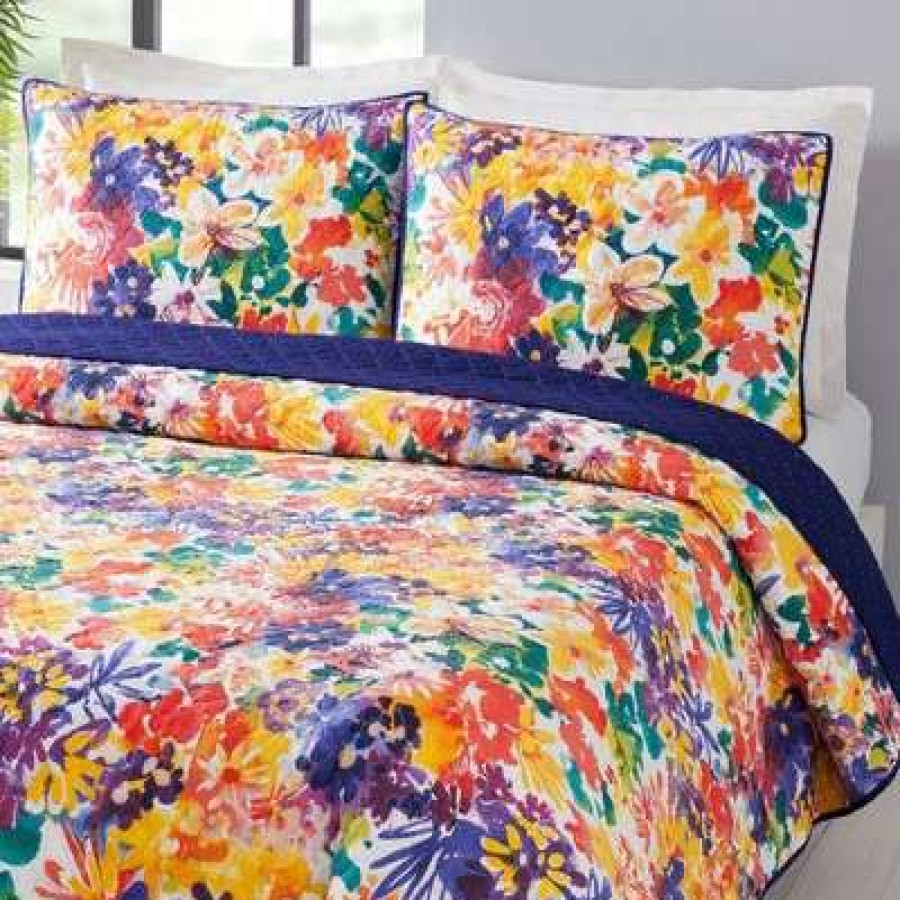 Quilt Bedding Sets * | Best Reviews Of Garden In Bloom Quilt Set Creativeingrid For Makers Collective