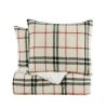 Comforter Bedding Sets * | Discount London Fog Popcorn Plaid Plush Comforter Set