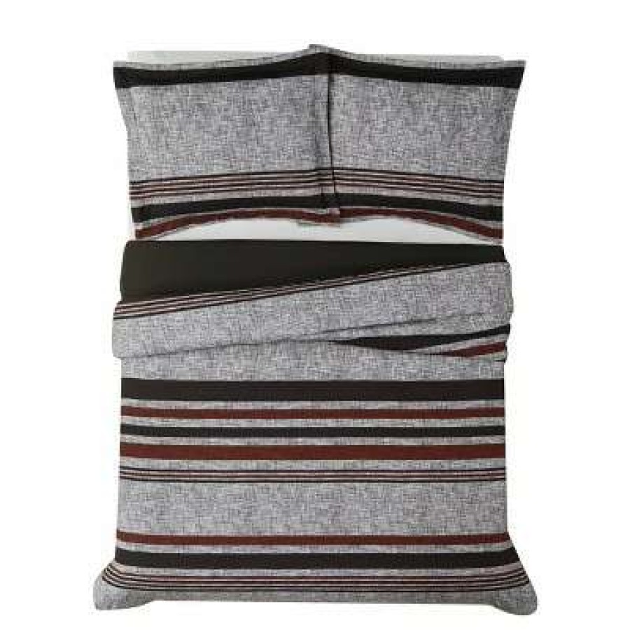 Comforter Bedding Sets * | Outlet London Fog Warren Stripe Comforter Set Multicolored