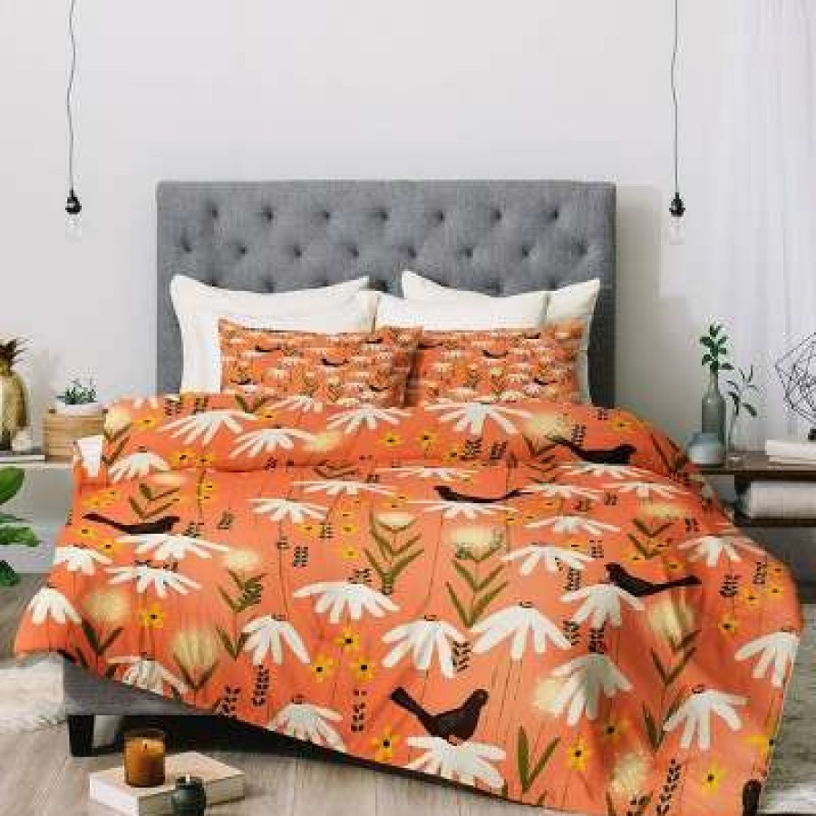 Comforter Bedding Sets * | Best Sale Deny Designs Joy Laforme Blooms Of Dandelions Comforter Set