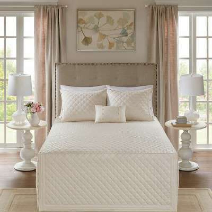 Bedspread Bedding Sets * | Discount Madison Park Miller Tailored Bedspread Set 4Pc