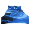 Comforter Bedding Sets * | Brand New Full/Queen Polyester Galaxies All-Season 3D Space Themed Bedding Sets Piccocasa White Blue