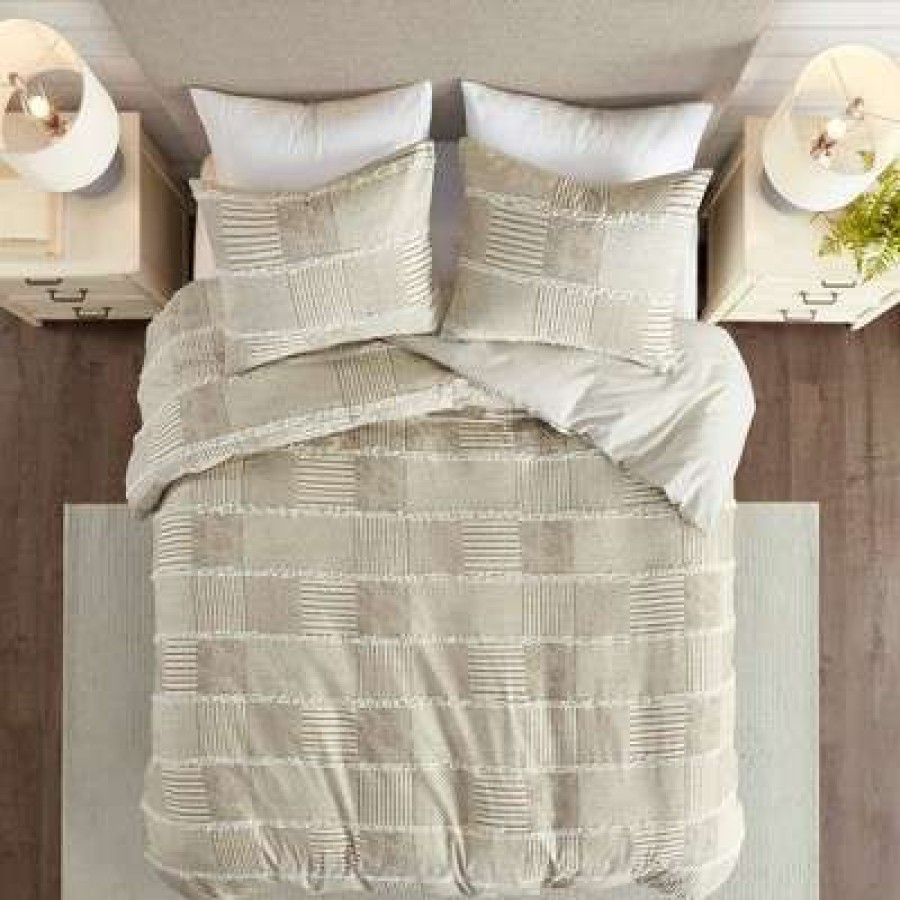 Bedding Collections * | Best Pirce Madison Park Raven Cotton Clipped Bedding Collection