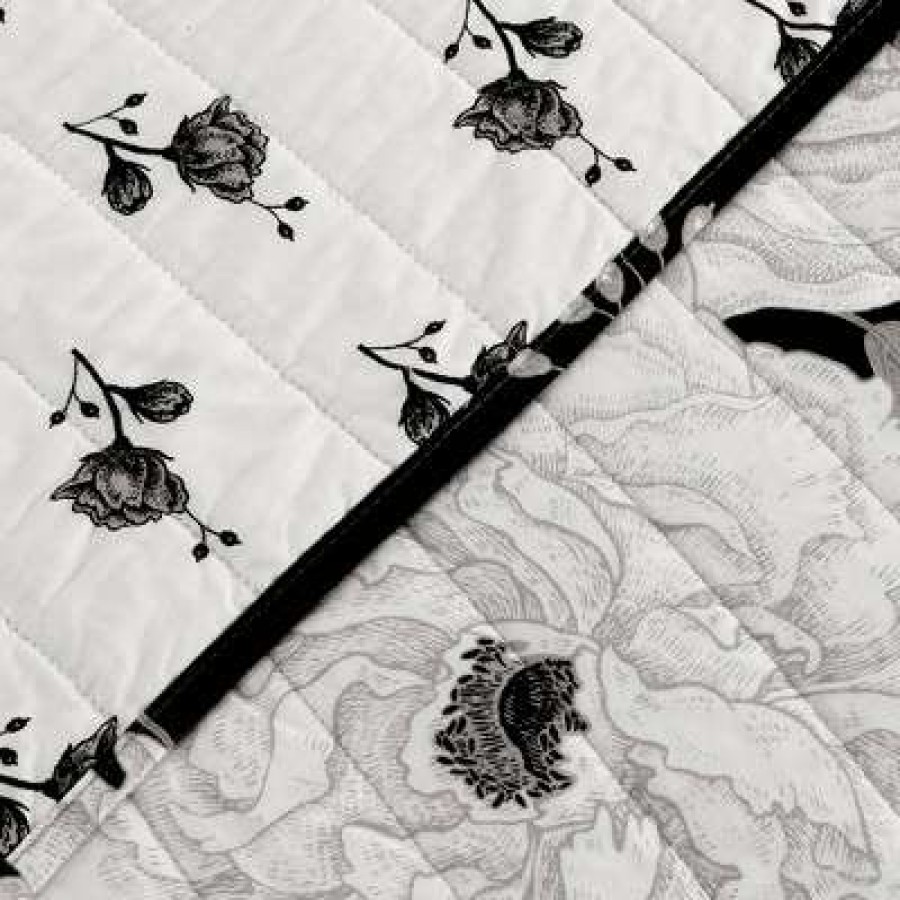 Quilt Bedding Sets * | Best Pirce Lush Decor Zinnia Floral Quilt Set Lush Decor