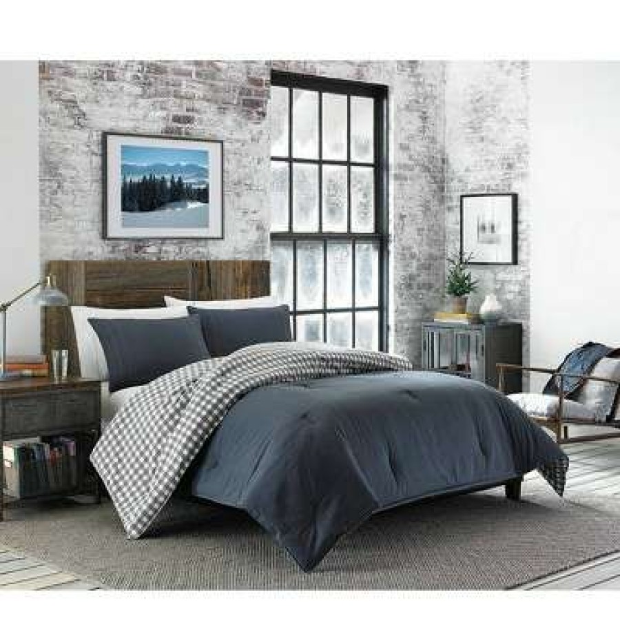 Comforter Bedding Sets * | Wholesale Kingston Reversible Comforter Set Eddie Bauer