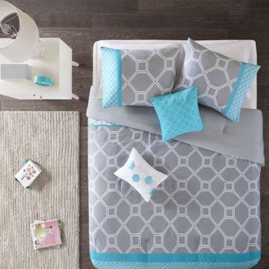 Comforter Bedding Sets * | Best Deal Intelligent Design Sarah Comforter Set Teal