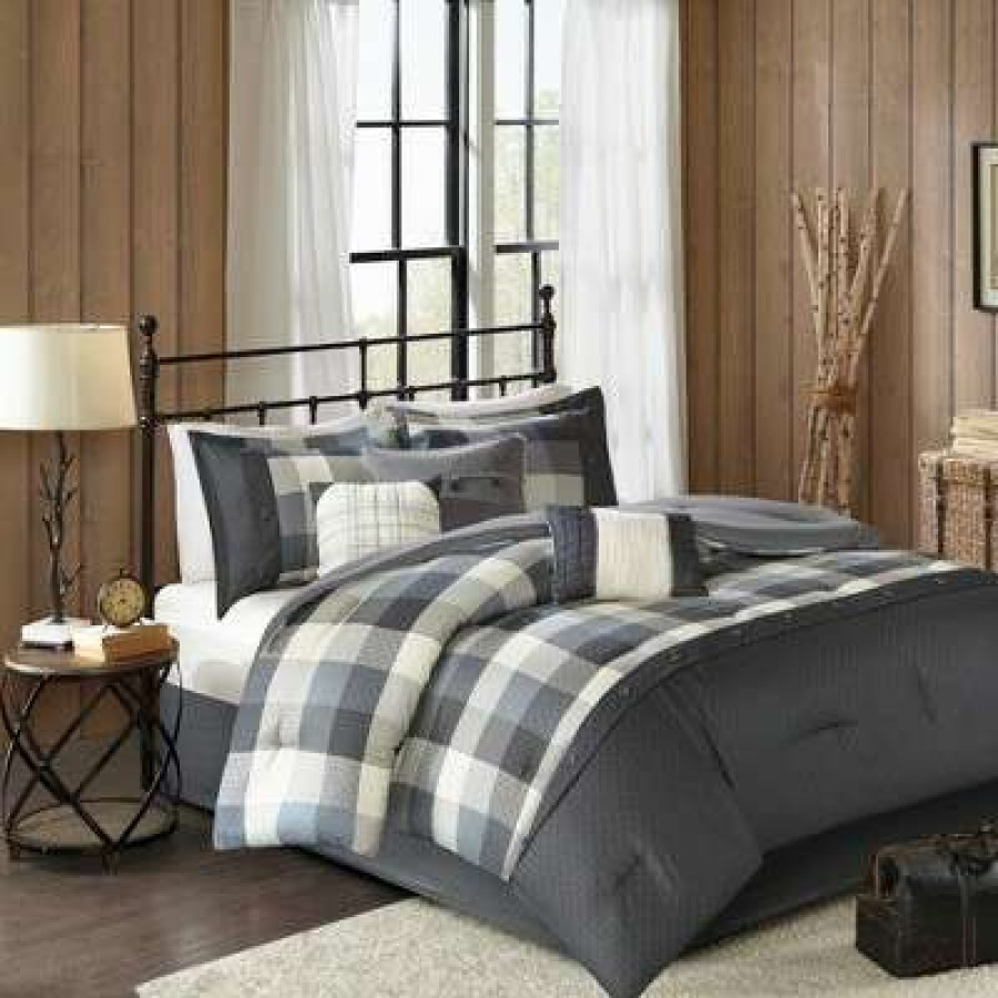 Bedding Collections * | Cheap Madison Park Warren Herringbone Bedding Collection