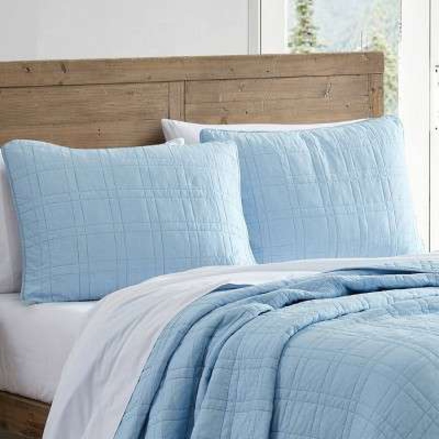 Quilt Bedding Sets * | Best Deal Eddie Bauer Jasper Trail Solid Quilt & Sham Set