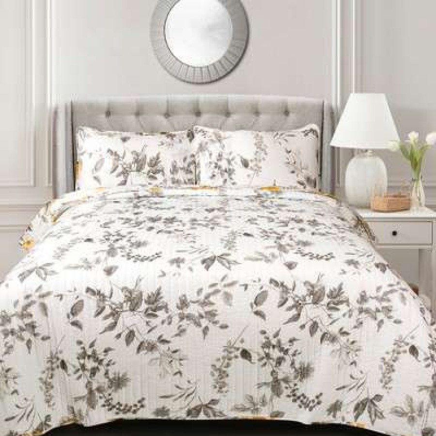 Quilt Bedding Sets * | Buy Lush Decor Penrose Floral Quilt Set Lush Decor