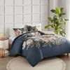 Duvet Cover Bedding Sets * | Best Sale Madison Park Ramona Cotton Duvet Set Navy