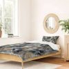 Duvet Cover Bedding Sets * | Cheap Deny Designs Ninola Design Smoky Marble Dark Astronomy Duvet Set Deny Design Brown