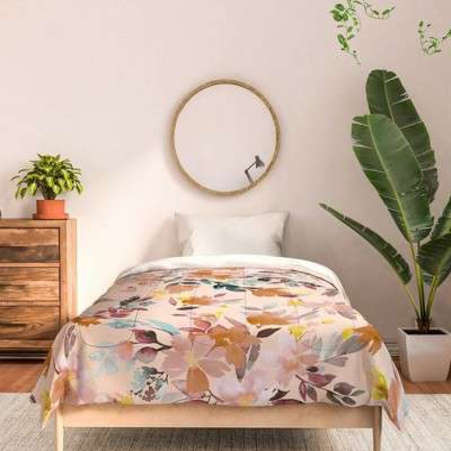 Comforter Bedding Sets * | Cheapest Ninola Design Summer Moroccan Floral 100% Cotton Comforter Set Deny Designs Multicolor