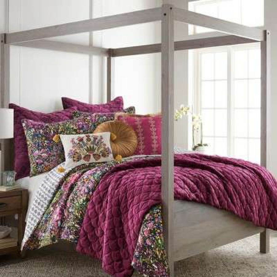 Quilt Bedding Sets * | Promo Basel Floral Quilt And Pillow Sham Set Levtex Home