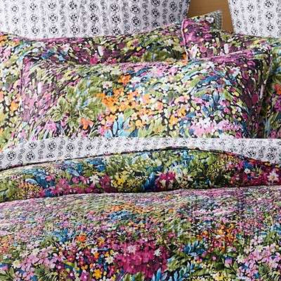 Quilt Bedding Sets * | Promo Basel Floral Quilt And Pillow Sham Set Levtex Home