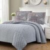 Comforter Bedding Sets * | Best Pirce Modern Threads 2 Or 3 Piece 100% Cotton Enzyme Washed Quilt Set Vivienne.