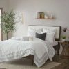 Comforter Bedding Sets * | Coupon Ink+Ivy 3Pc Mill Valley Reversible Cotton Comforter Set Gray