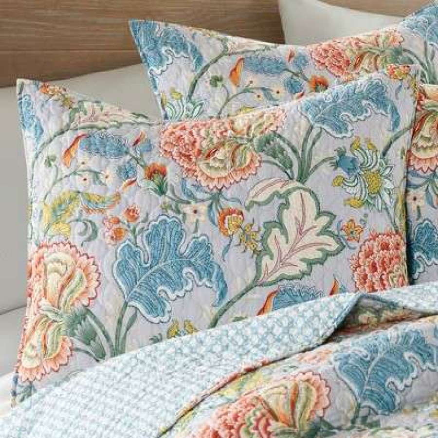 Quilt Bedding Sets * | Best Sale Angelica Spring Quilt And Pillow Sham Set Levtex Home