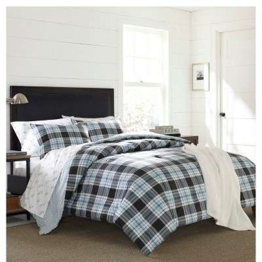 Bedding Collections * | Best Deal Atlantic Blue Lewis Plaid Bedding Collection Eddie Bauer