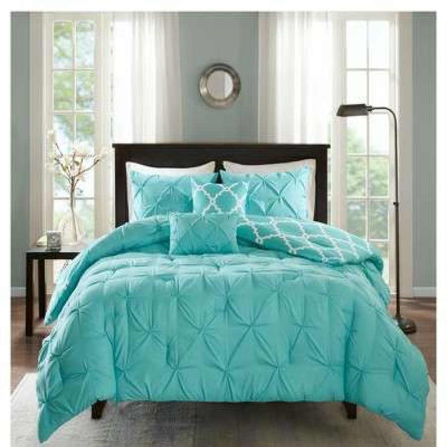 Comforter Bedding Sets * | Wholesale Madison Park 5Pc Hayden Solid Reversible Comforter Set