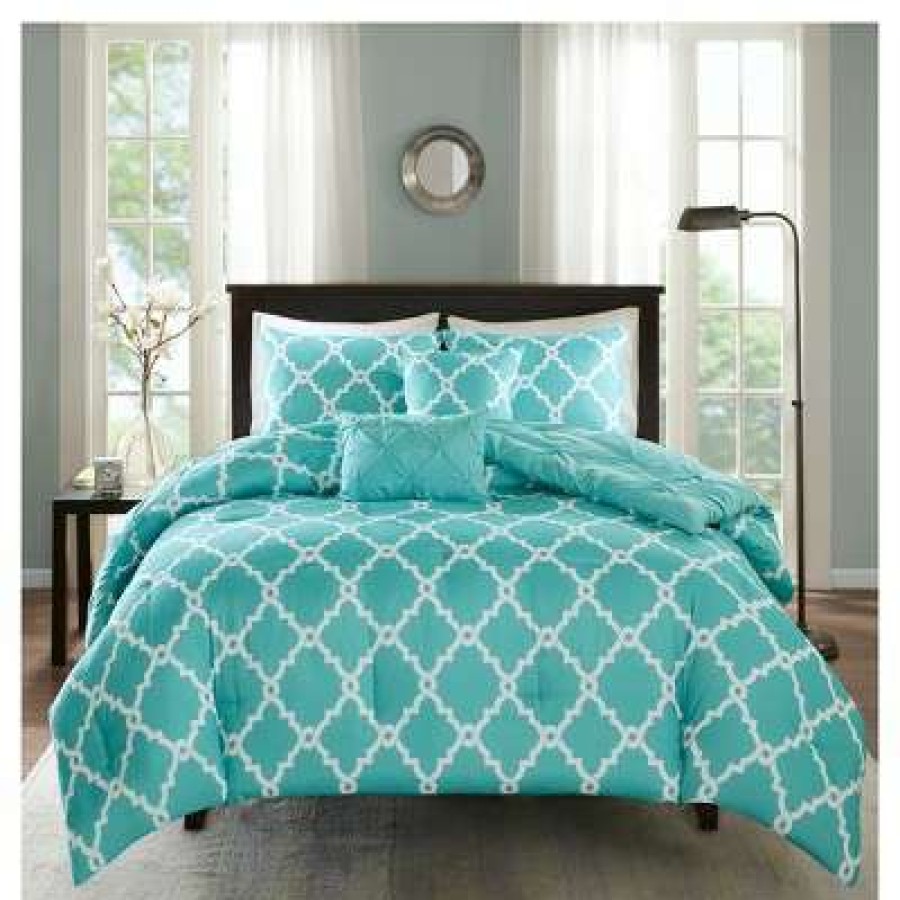 Comforter Bedding Sets * | Wholesale Madison Park 5Pc Hayden Solid Reversible Comforter Set