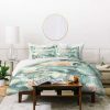 Duvet Cover Bedding Sets * | Best Pirce Green Jacqueline Maldonado Marble Mist Duvet Cover Deny Designs