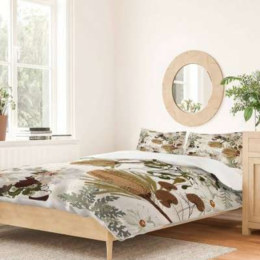 Duvet Cover Bedding Sets * | Promo Iveta Abolina Juliette Charm Duvet Set Deny Designs Brown