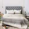 Comforter Bedding Sets * | Outlet Holli Zollinger French Charcoal Tassel Comforter Set Deny Designs Charcoal Gray