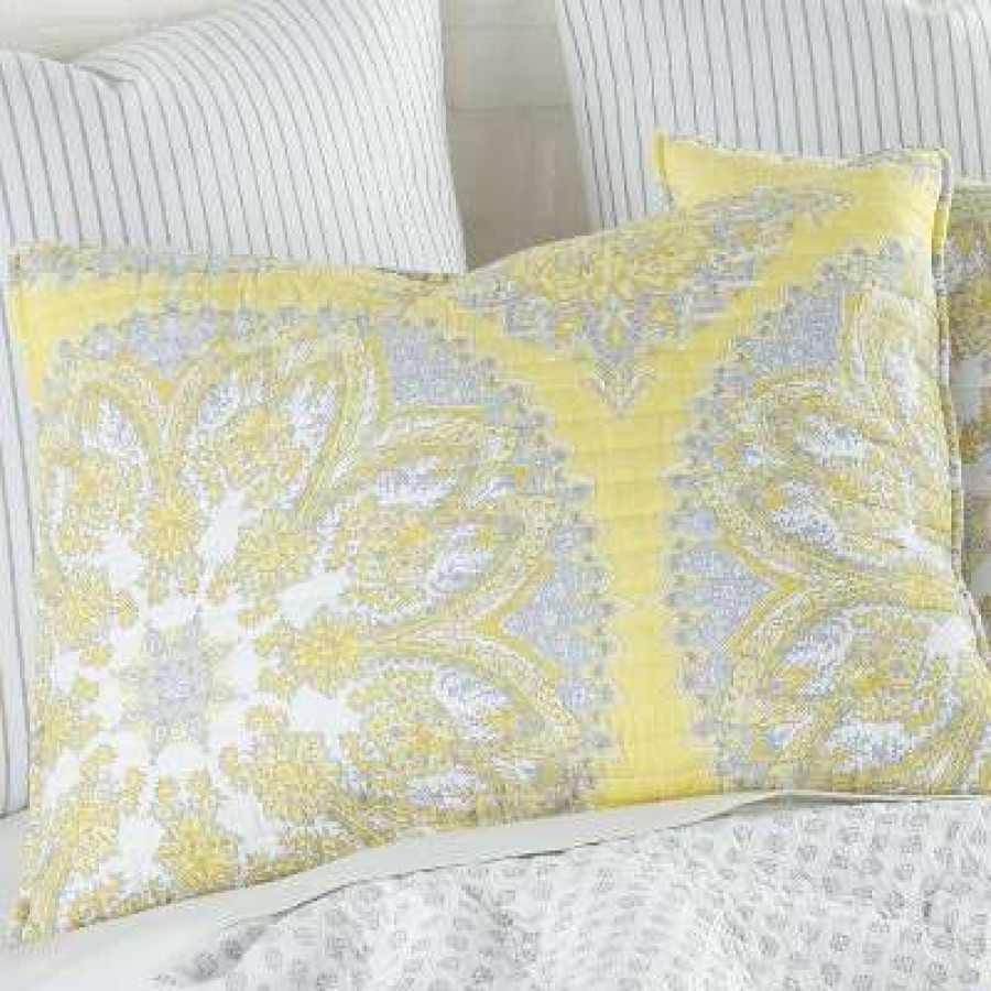 Quilt Bedding Sets * | Coupon Homthreads Slater Quilt Set Yellow