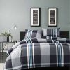 Duvet Cover Bedding Sets * | Outlet Ink+Ivy Nathan Duvet Cover Mini Set Gray