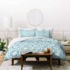 Duvet Cover Bedding Sets * | Outlet Schatzi Brown Farah Tile Pastel Duvet Set Deny Designs Blue