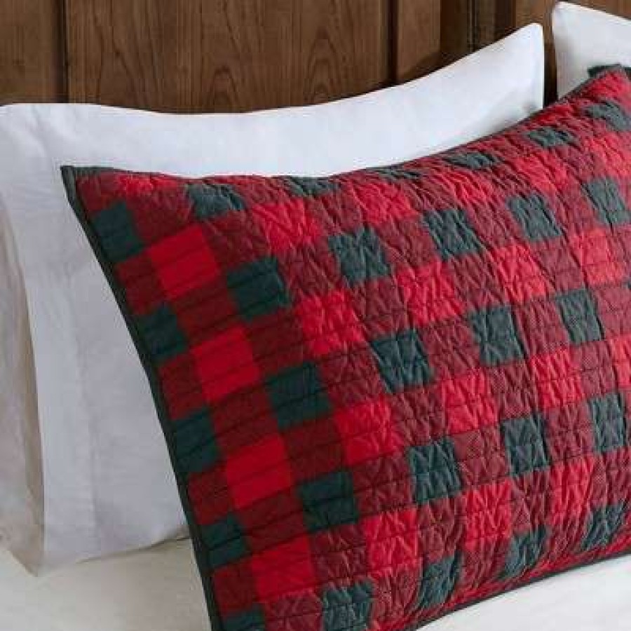 Quilt Bedding Sets * | Cheapest Woolrich Check Oversized Quilt Mini Set Red