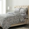 Duvet Cover Bedding Sets * | Top 10 Katy Floral Printed Flannel Oversized Duvet Cover Set Tribeca Living