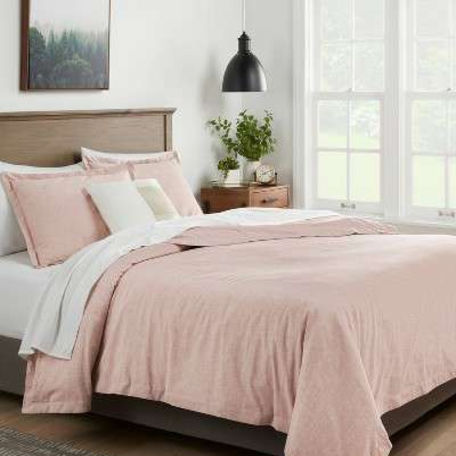 Duvet Cover Bedding Sets * | New Cotton Linen Chambray Duvet Cover & Sham Set Threshold