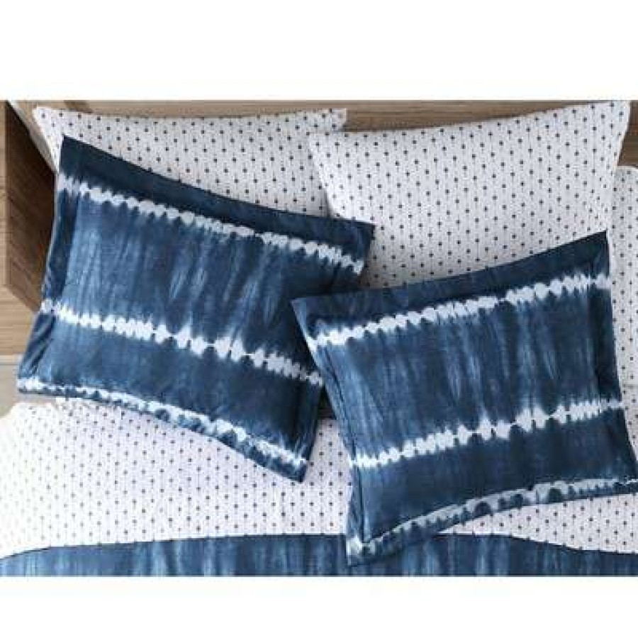 Comforter Bedding Sets * | Deals Suma Tie Dye Comforter & Sheets Set Navy Homekind