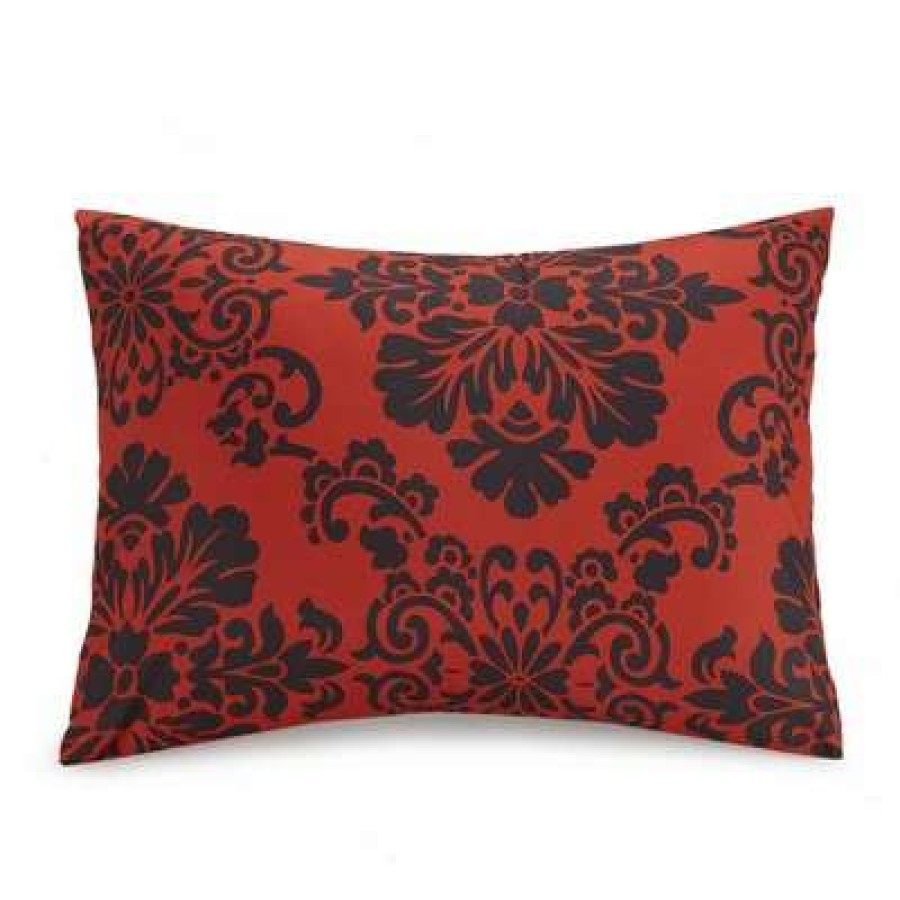 Comforter Bedding Sets * | Promo 5Pc Damask Medallion Comforter Set Presidio Square Red