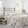 Quilt Bedding Sets * | Best Sale Bedford Reversible Quilt Set Mocha Laura Ashley