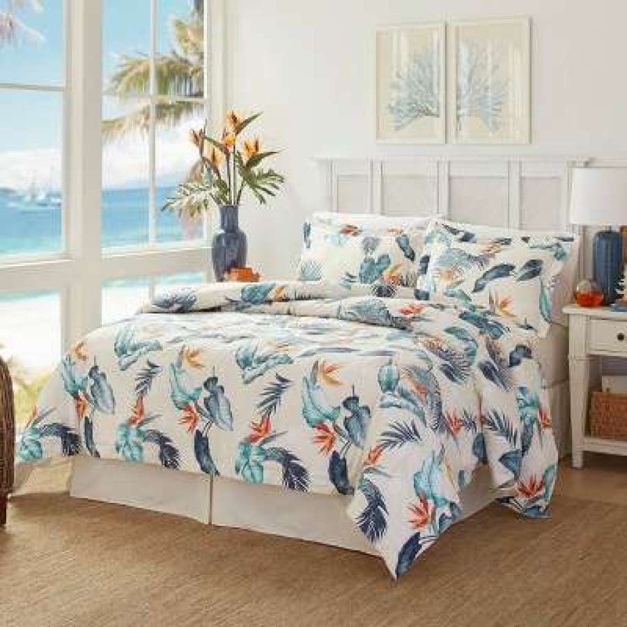 Comforter Bedding Sets * | Wholesale Birdseye View Comforter Set Tommy Bahama Blue