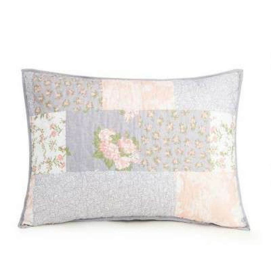 Quilt Bedding Sets * | Promo La Flor Quilt Sets Modern Heirloom Blush/Gray