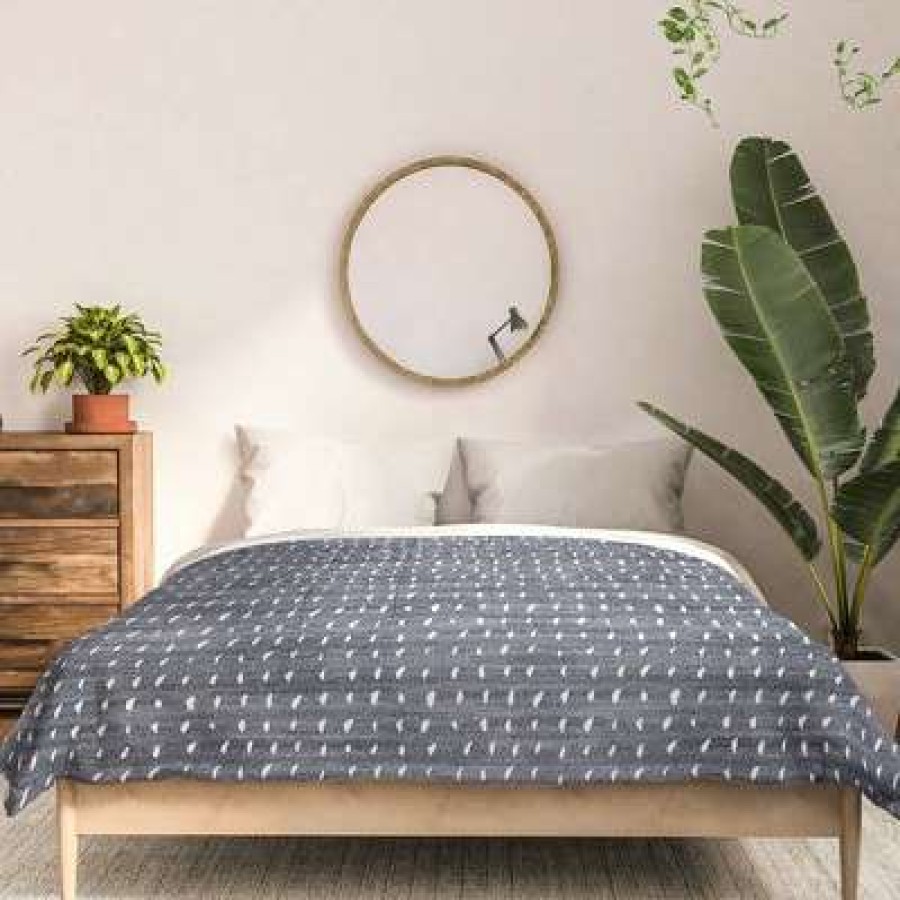 Comforter Bedding Sets * | Discount Holli Zollinger Bogo Denim Rain Light Comforter Set Deny Designs Blue