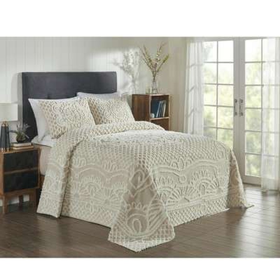 Bedspread Bedding Sets * | New Trevor Collection 100% Cotton Tufted Unique Luxurious Bedspread & Sham Set Better Trends