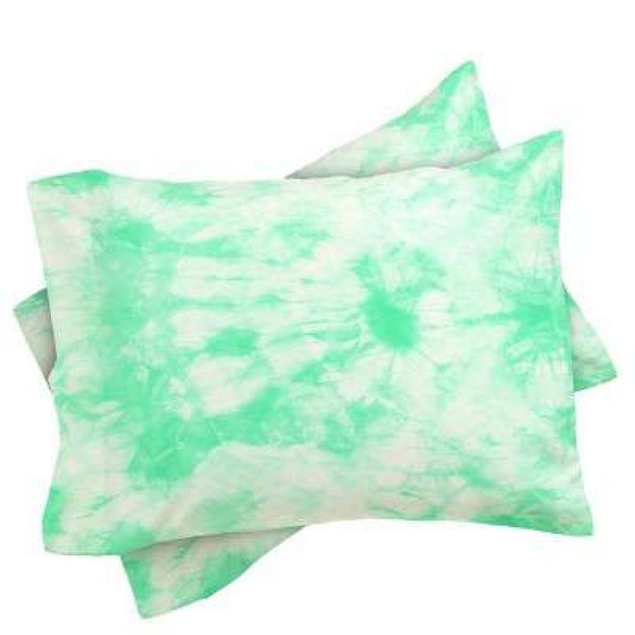 Comforter Bedding Sets * | Outlet Amy Sia Tie Dye 3 Comforter Set Deny Designs Mint