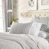 Duvet Cover Bedding Sets * | Buy 3Pc Ombre Honeycomb Duvet Set Gray Microsculpt