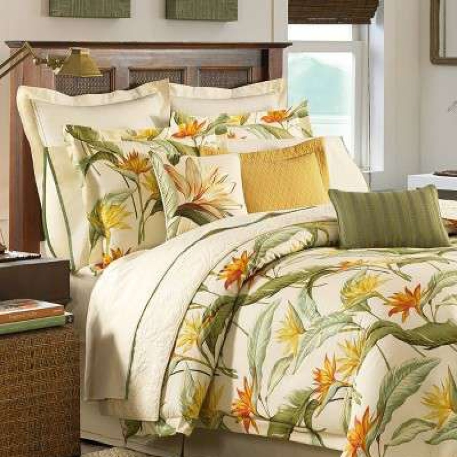 Comforter Bedding Sets * | Discount Birds Of Paradise Comforter Set Tommy Bahama Ivory