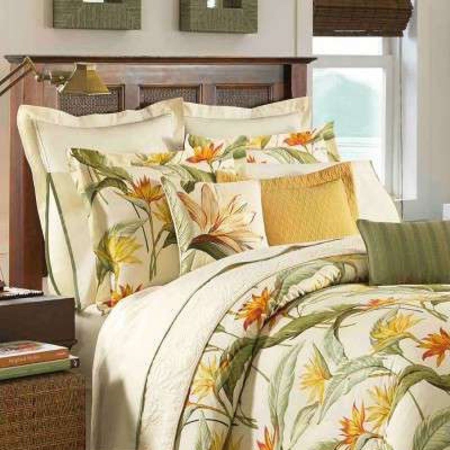 Comforter Bedding Sets * | Discount Birds Of Paradise Comforter Set Tommy Bahama Ivory